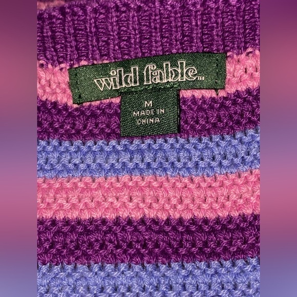 Wild Fable Women Crochet Halter Striped M Mini Dress Boho Hippie Whimsical - Picture 3 of 10